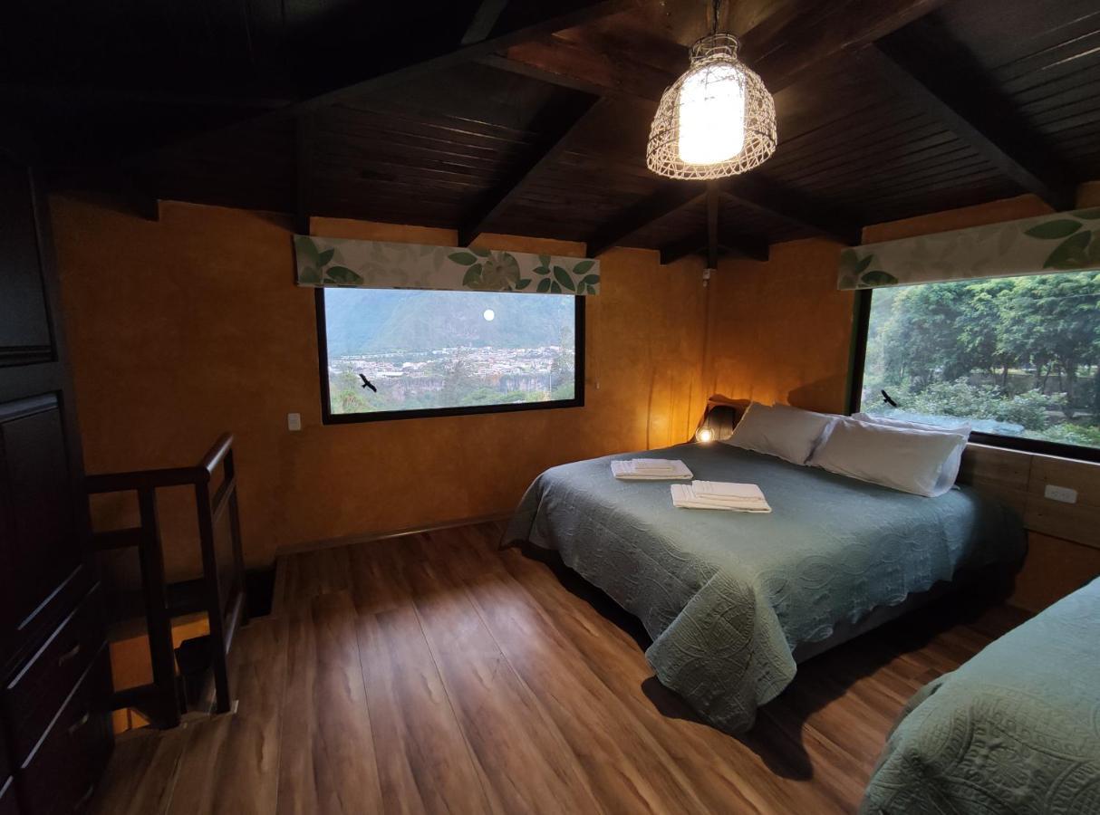 "Casa Verde" En Banos De Agua Santa Con Vista Al Volcan Tungurahua Εξωτερικό φωτογραφία